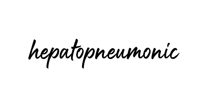 Hepatopneumonic signature