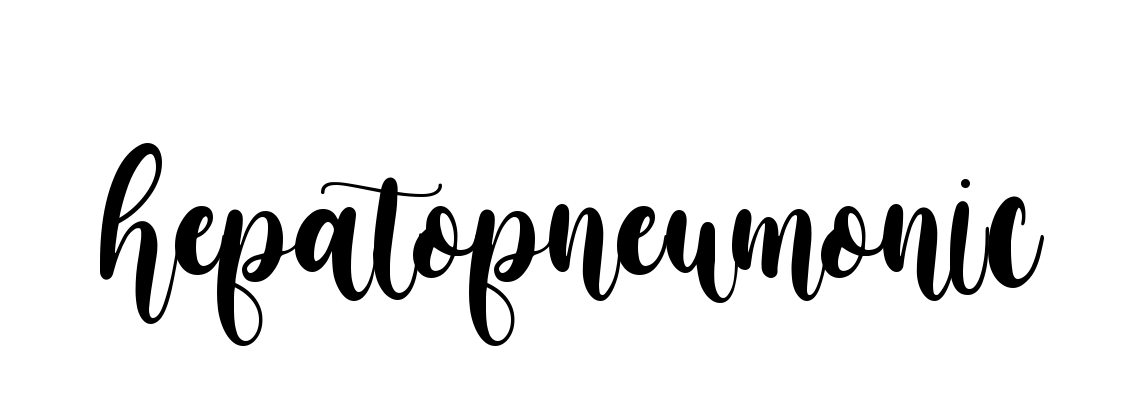 Hepatopneumonic signature