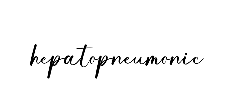 Hepatopneumonic signature