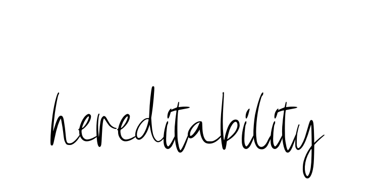 Handwritten Signature for Hereditability - Style 146 Online