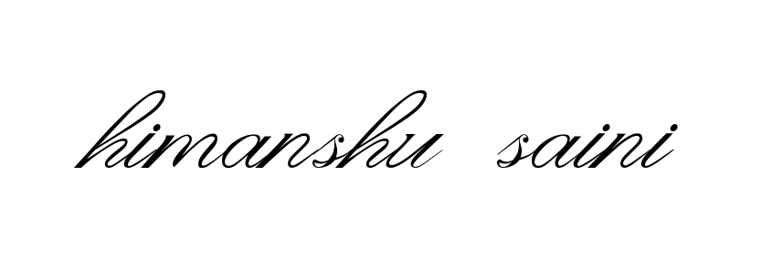 Himanshu-saini signature