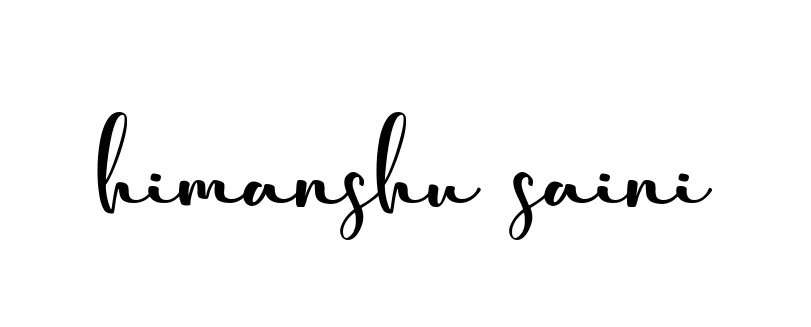 Himanshu-saini signature