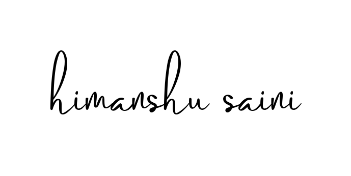 Himanshu-saini signature