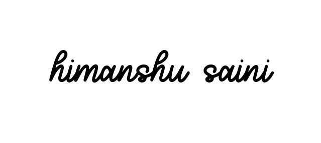 Himanshu-saini signature