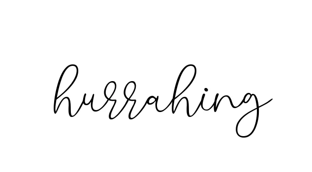 Handwritten Signature for Hurrahing - Style 147 Online