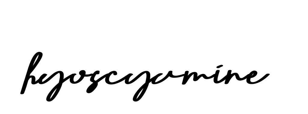 Handwritten Signature for Hyoscyamine - Style 135 Online
