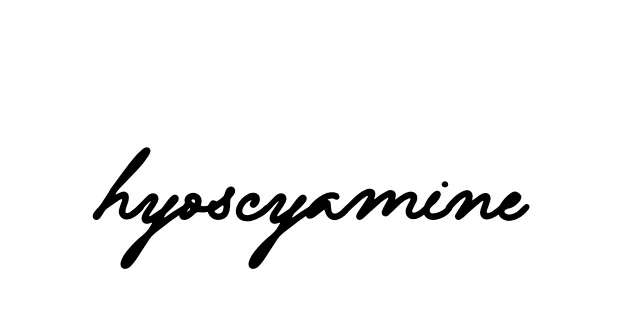 Handwritten Signature for Hyoscyamine - Style 138 Online