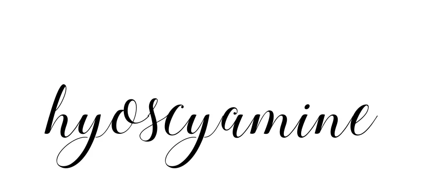 Handwritten Signature for Hyoscyamine - Style 144 Online