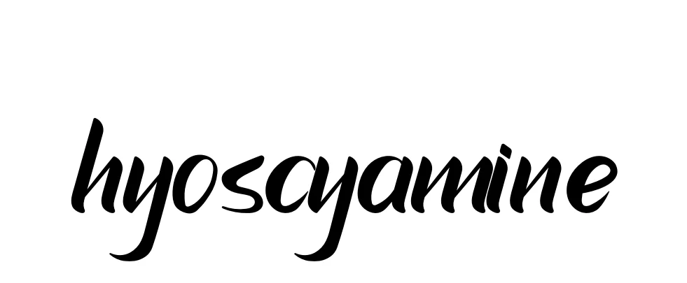 Handwritten Signature for Hyoscyamine - Style 153 Online