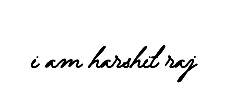 Handwritten Signature for I-am-harshit-raj - Style 138 Online