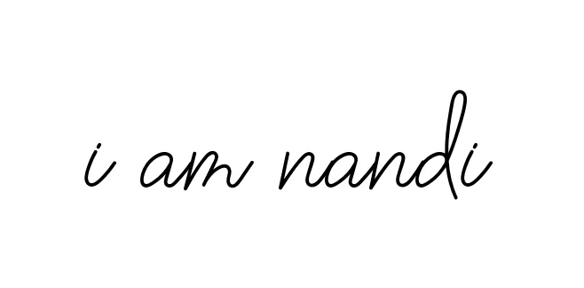 Handwritten Signature for I-am-nandi - Style 145 Online