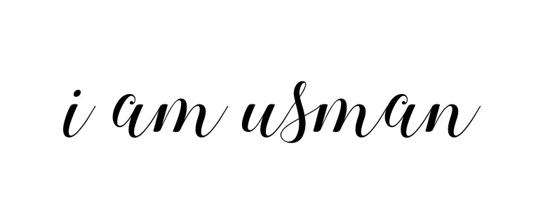 Handwritten Signature for I-am-usman - Style 144 Online