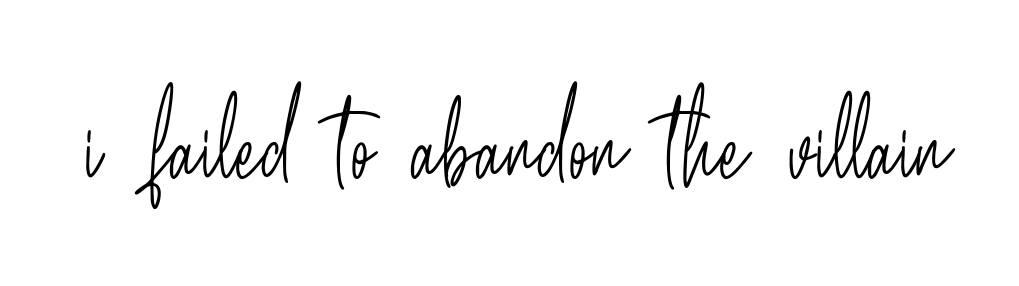 I-failed-to-abandon-the-villain signature