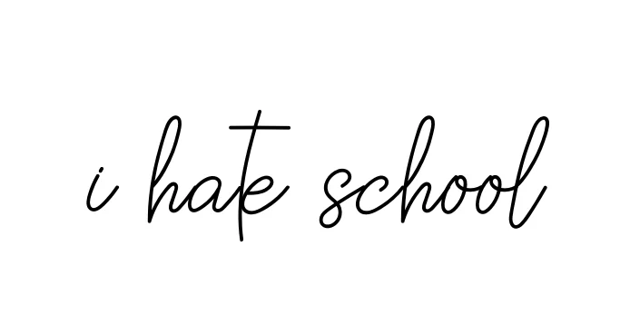 Handwritten Signature for I-hate-school - Style 145 Online