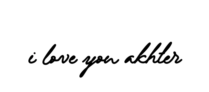 Handwritten Signature for I-love-you-akhter - Style 137 Online