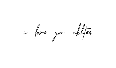 Handwritten Signature for I-love-you-akhter - Style 139 Online