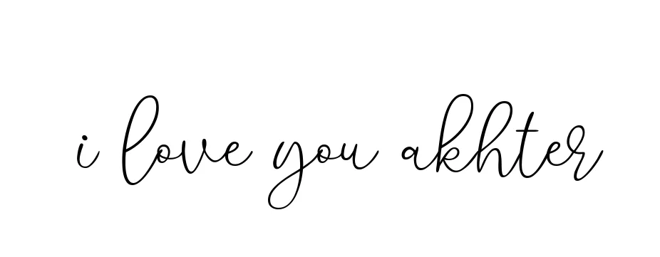 Handwritten Signature for I-love-you-akhter - Style 147 Online