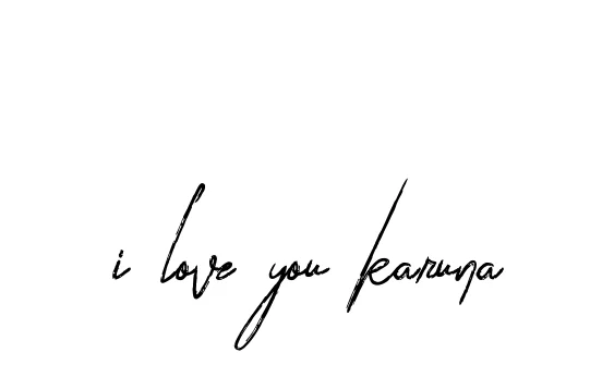 Handwritten Signature for I-love-you-karuna - Style 133 Online