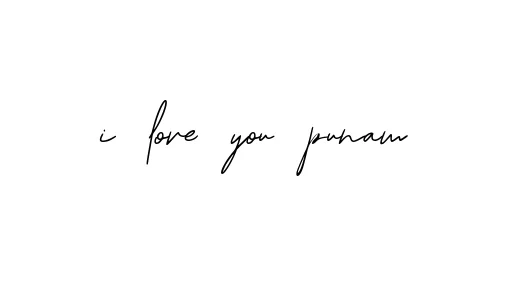 Handwritten Signature for I-love-you-punam - Style 139 Online
