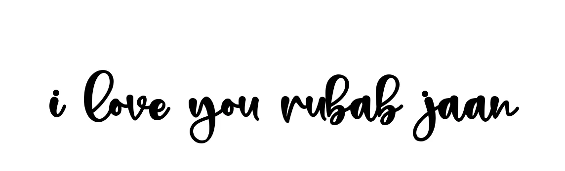 Handwritten Signature for I-love-you-rubab-jaan - Style 136 Online