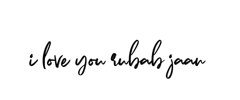 Handwritten Signature for I-love-you-rubab-jaan - Style 141 Online