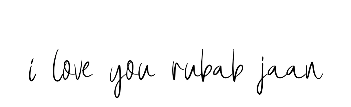 Handwritten Signature for I-love-you-rubab-jaan - Style 146 Online