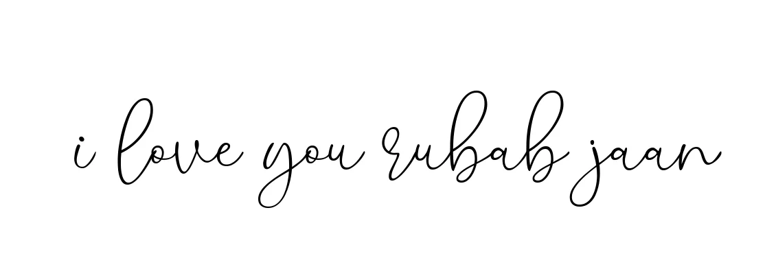 Handwritten Signature for I-love-you-rubab-jaan - Style 147 Online