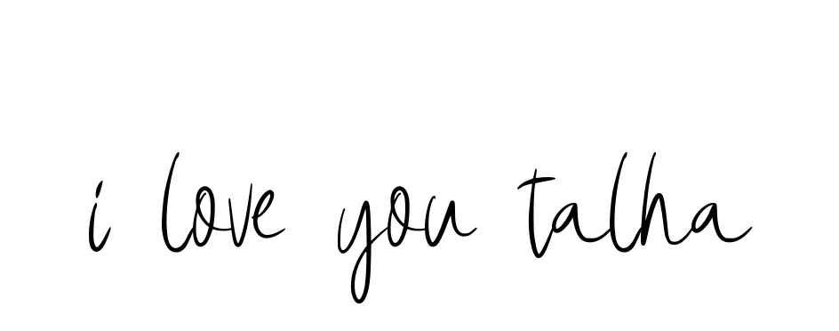 Handwritten Signature for I-love-you-talha - Style 146 Online
