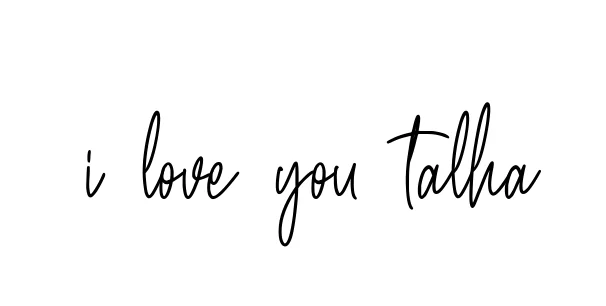 Handwritten Signature for I-love-you-talha - Style 154 Online