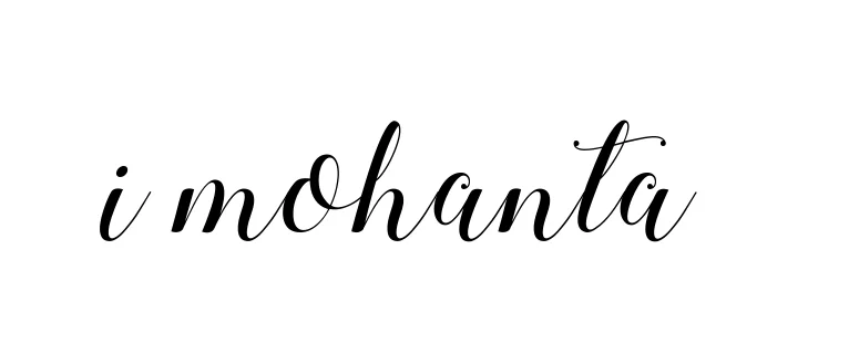 Handwritten Signature for I-mohanta - Style 144 Online