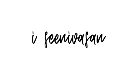 Handwritten Signature for I-seenivasan - Style 143 Online