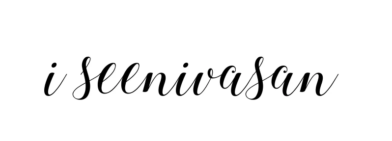 Handwritten Signature for I-seenivasan - Style 144 Online