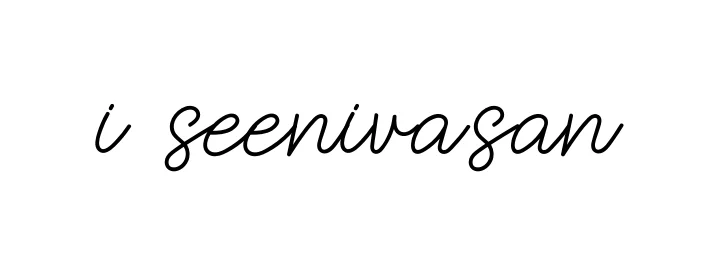Handwritten Signature for I-seenivasan - Style 145 Online