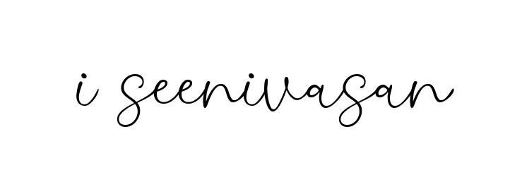 Handwritten Signature for I-seenivasan - Style 147 Online