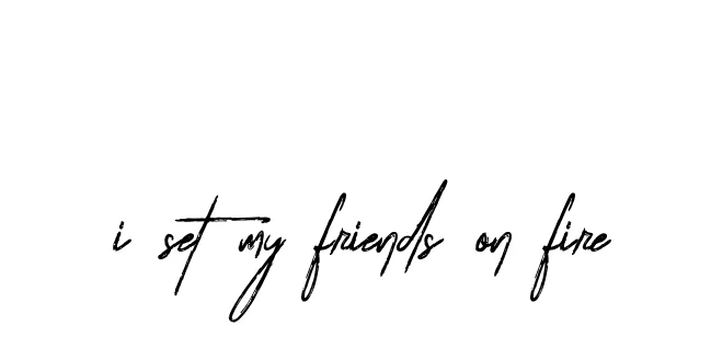 Handwritten Signature for I-set-my-friends-on-fire - Style 133 Online