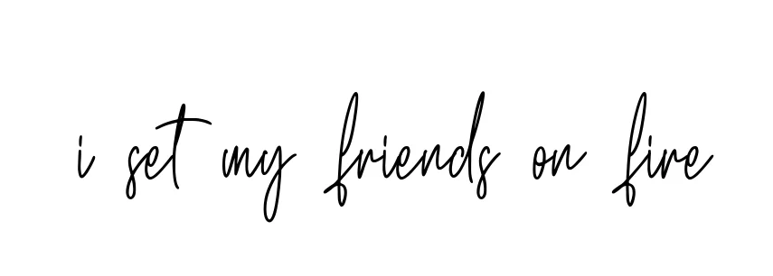 Handwritten Signature for I-set-my-friends-on-fire - Style 154 Online