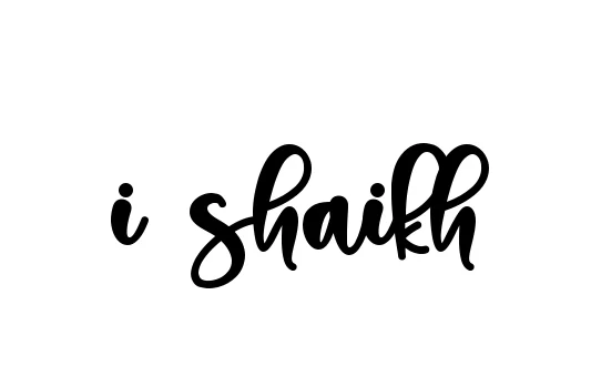 Handwritten Signature for I-shaikh - Style 136 Online