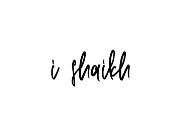 Handwritten Signature for I-shaikh - Style 143 Online