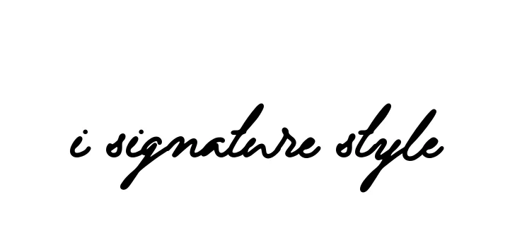 Handwritten Signature for I-signature-style - Style 137 Online