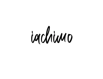Handwritten Signature for Iachimo - Style 143 Online