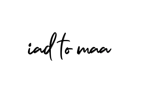 Handwritten Signature for Iad-to-maa - Style 141 Online