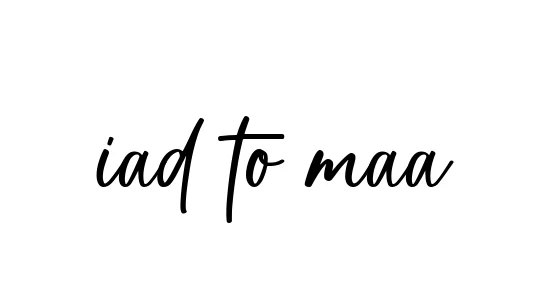 Handwritten Signature for Iad-to-maa - Style 142 Online