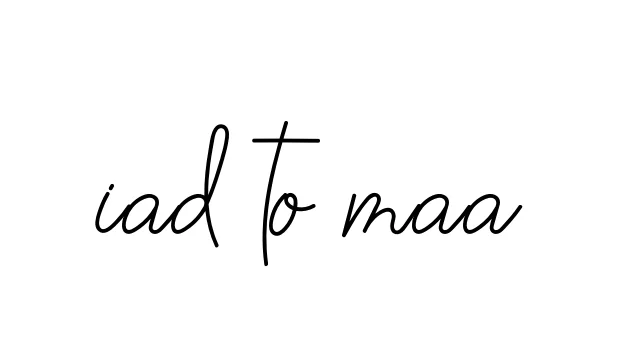 Handwritten Signature for Iad-to-maa - Style 145 Online