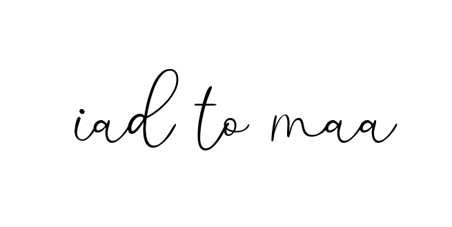 Handwritten Signature for Iad-to-maa - Style 147 Online