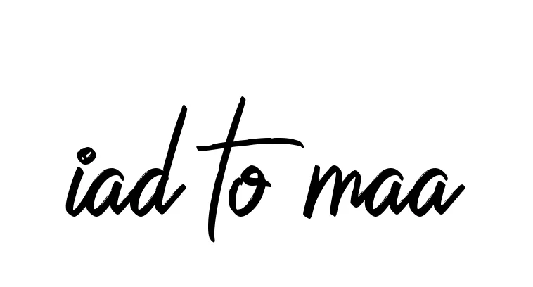 Handwritten Signature for Iad-to-maa - Style 149 Online