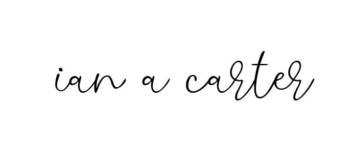 Handwritten Signature for Ian-a-carter - Style 147 Online
