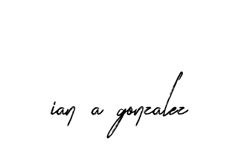Handwritten Signature for Ian-a-gonzalez - Style 133 Online