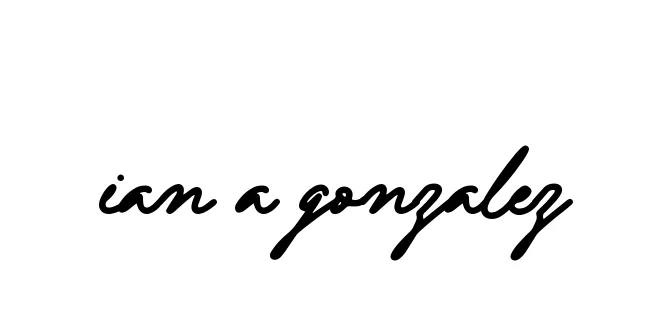 Handwritten Signature for Ian-a-gonzalez - Style 137 Online