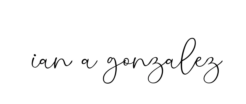 Handwritten Signature for Ian-a-gonzalez - Style 147 Online