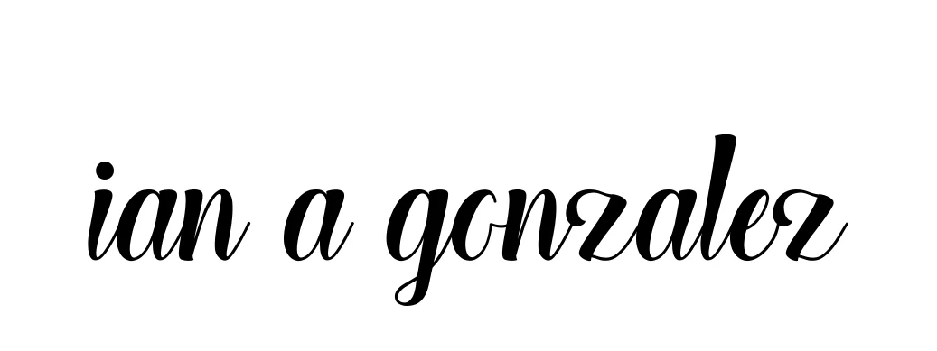 Handwritten Signature for Ian-a-gonzalez - Style 148 Online